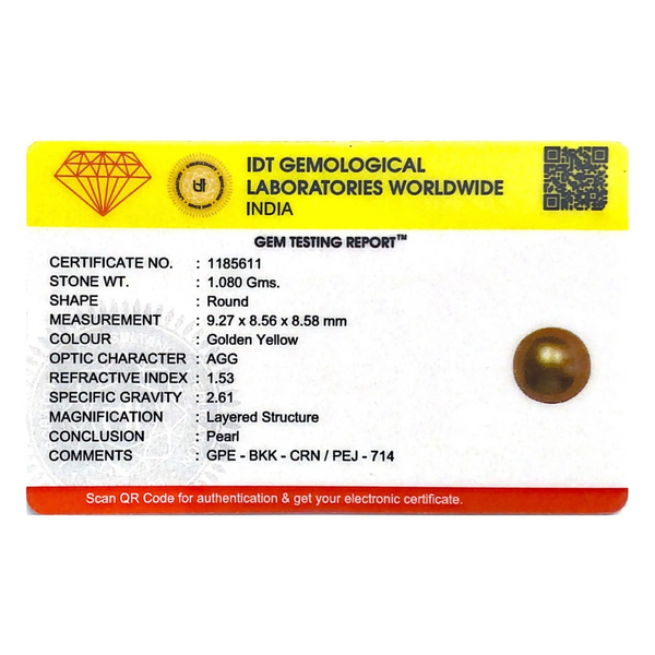 Golden Pearl - 5.4 Carat - Pramogh
