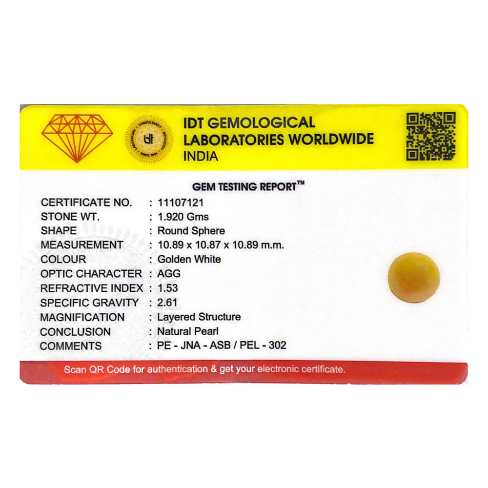 Golden Pearl - 9.6 Carat