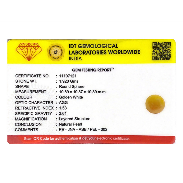 Golden Pearl - 9.6 Carat