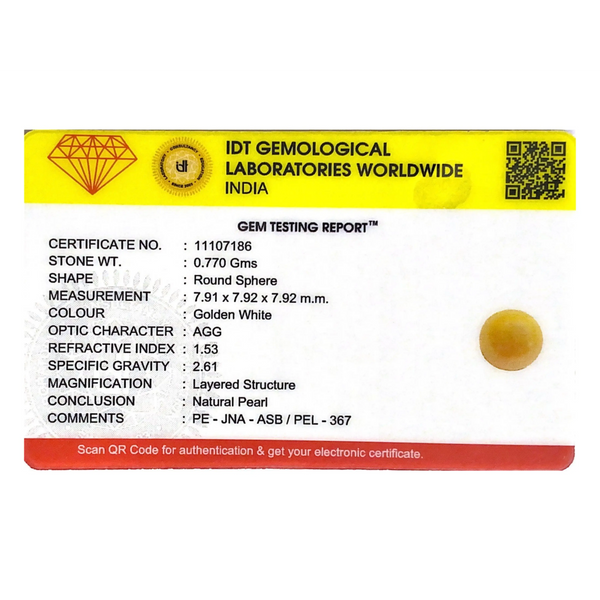 Golden Pearl - 3.85 Carat