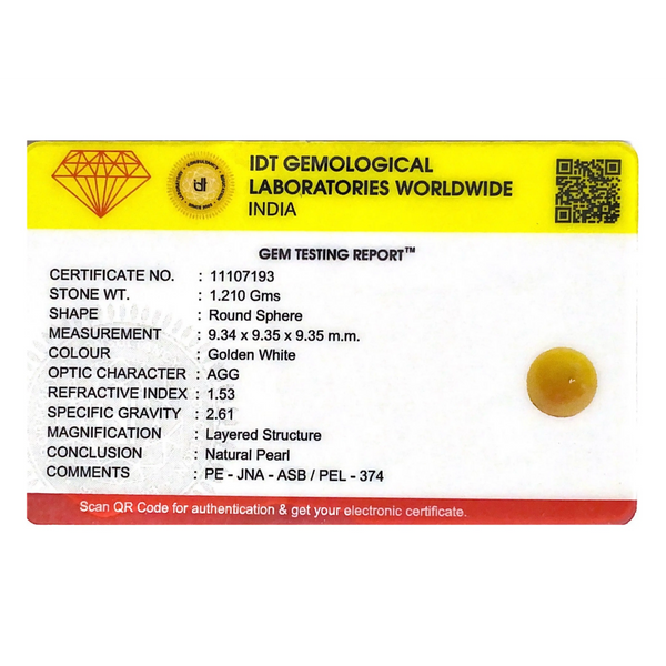 Golden Pearl - 6.05 Carat