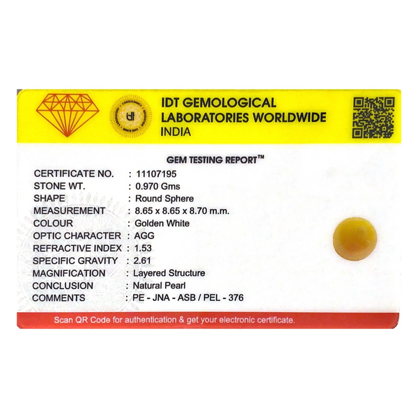 Golden Pearl - 4.85 Carat
