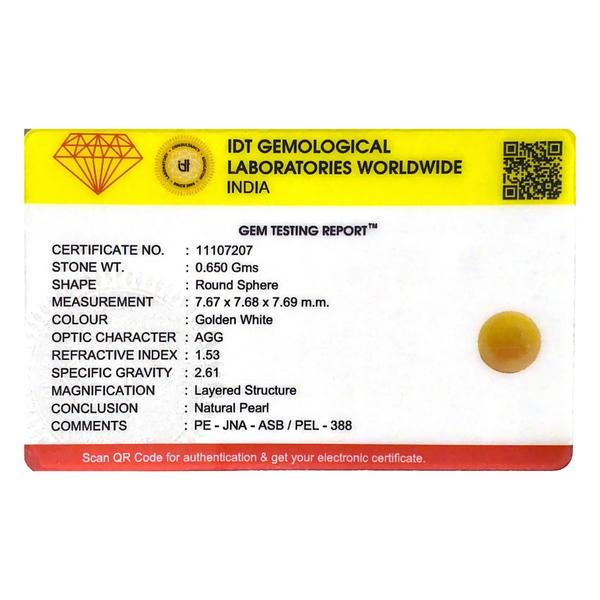 Golden Pearl - 3.25 Carat