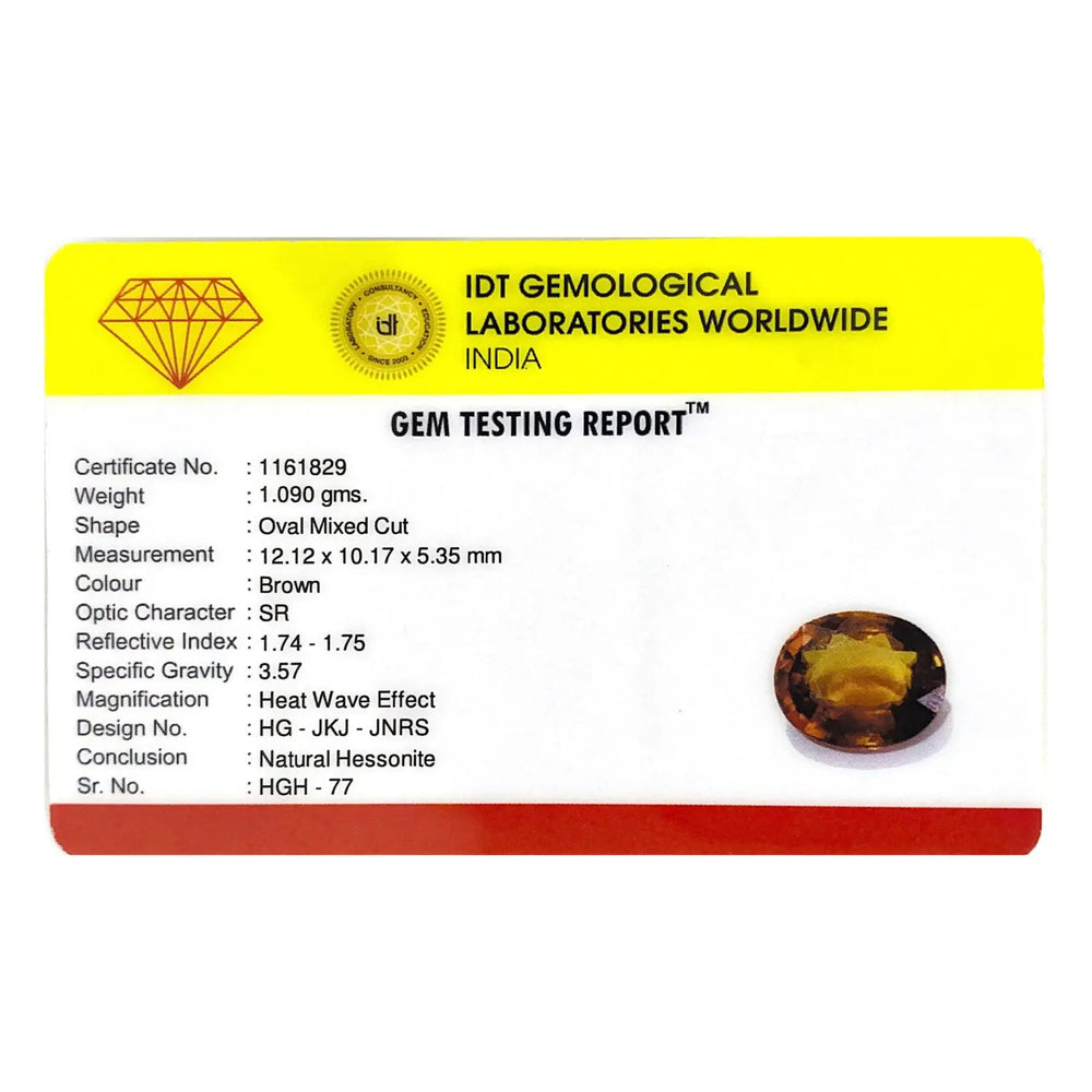 Hessonite (Gomed) - 5.45 Carat - Pramogh
