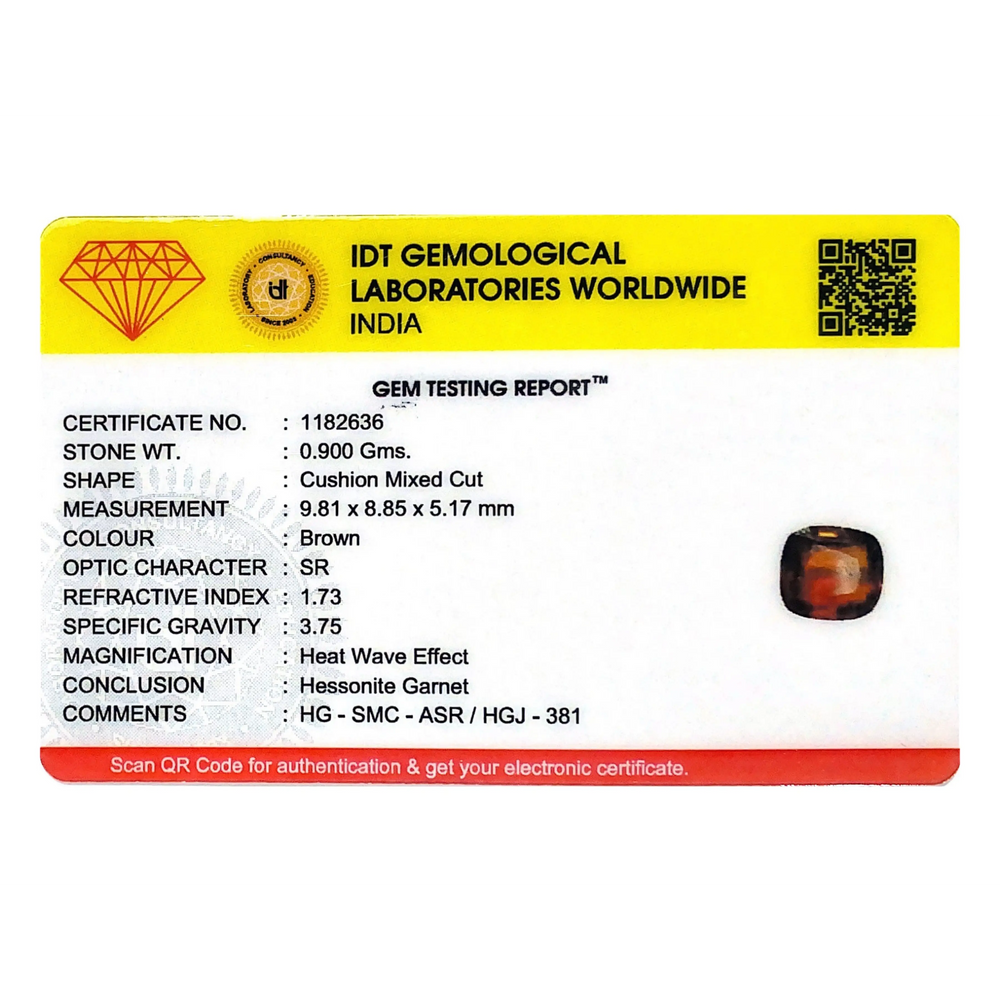 Hessonite (Gomed) - 4.5 Carat - Pramogh