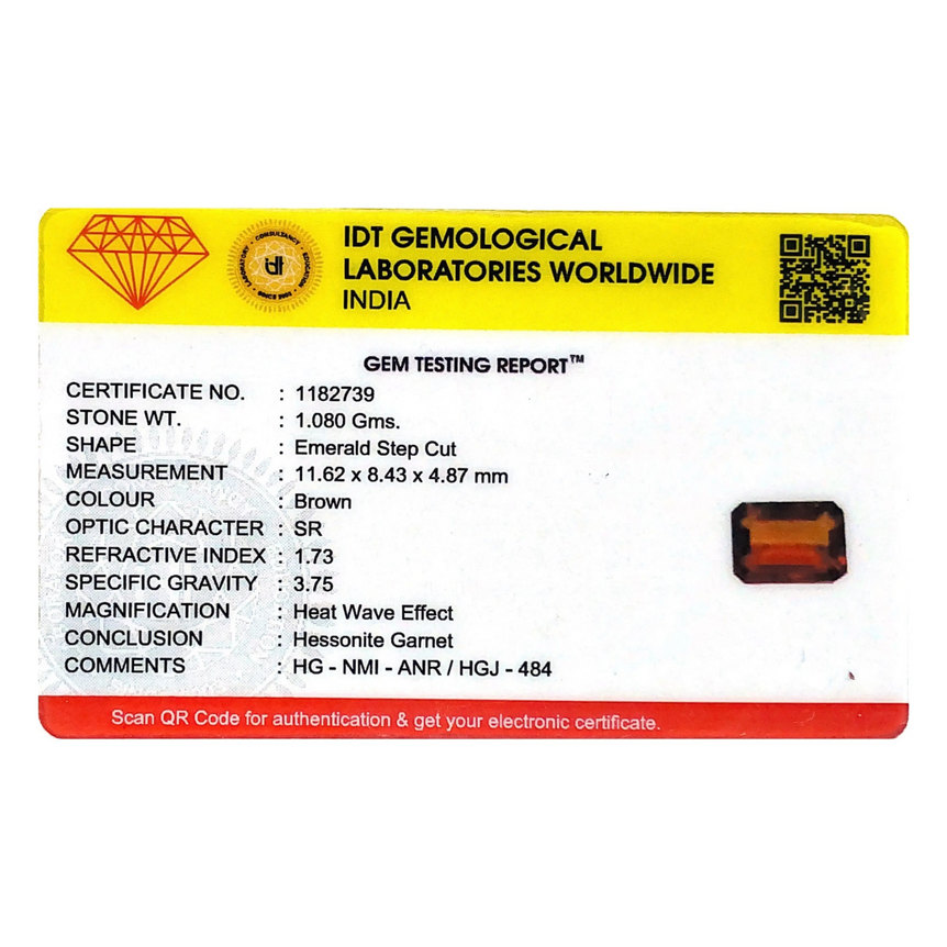 Hessonite (Gomed) - 5.4 Carat - Pramogh