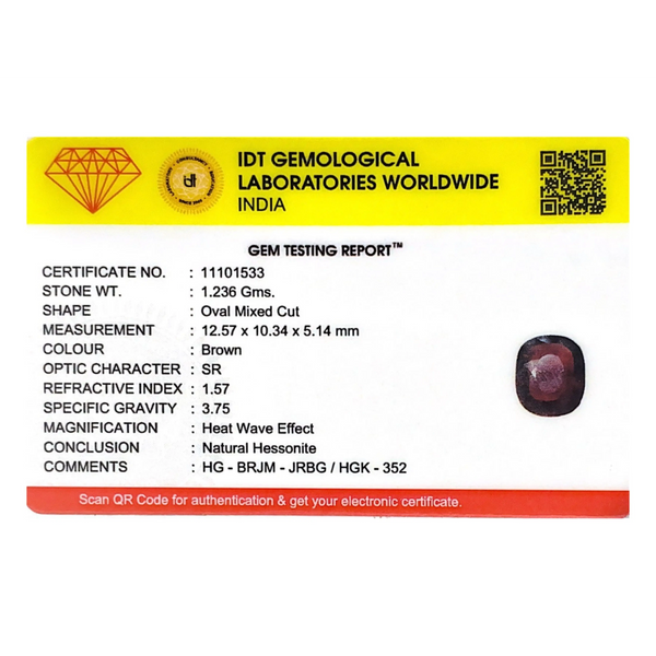 Hessonite (Gomed) - 6.18 Carat