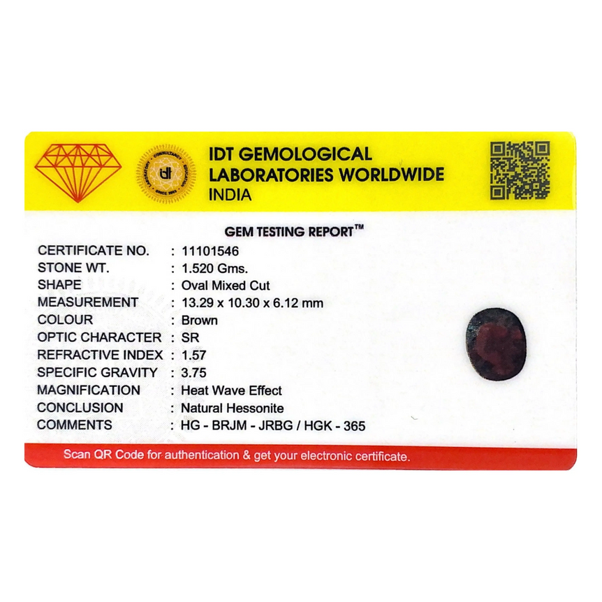 Hessonite (Gomed) - 7.6 Carat