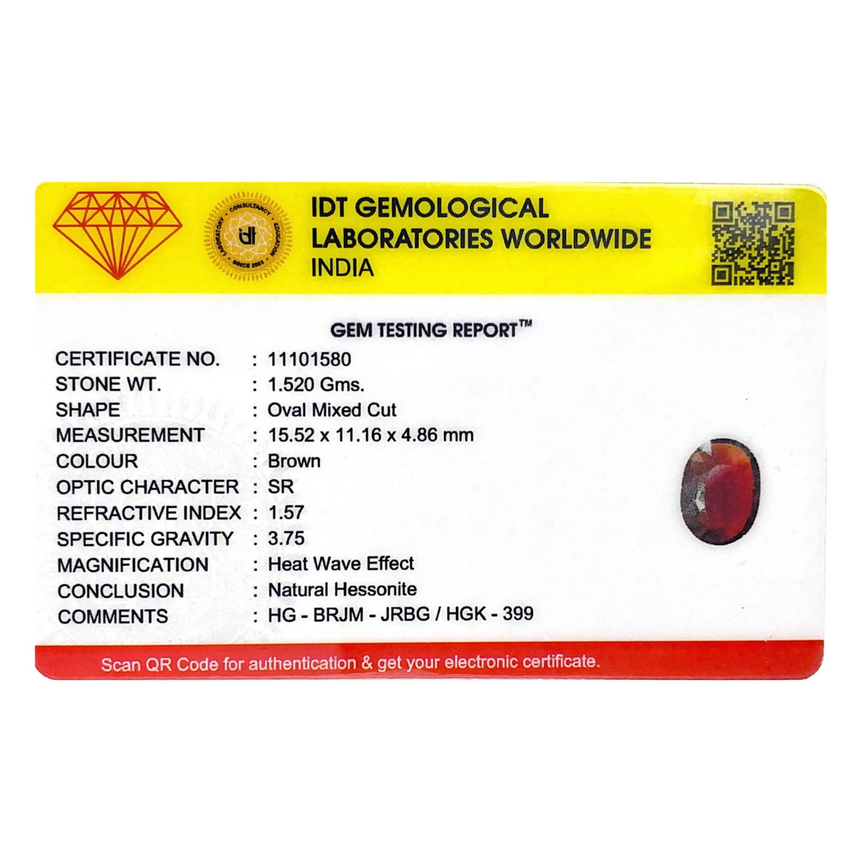 Hessonite (Gomed) - 7.6 Carat