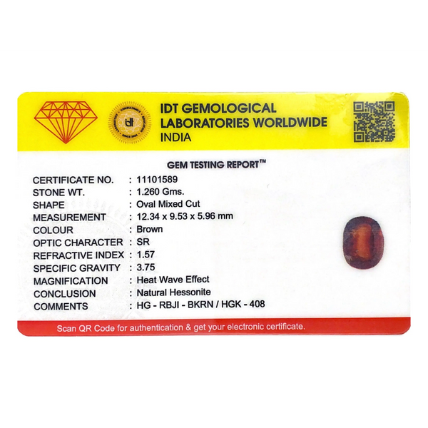 Hessonite (Gomed) - 6.3 Carat