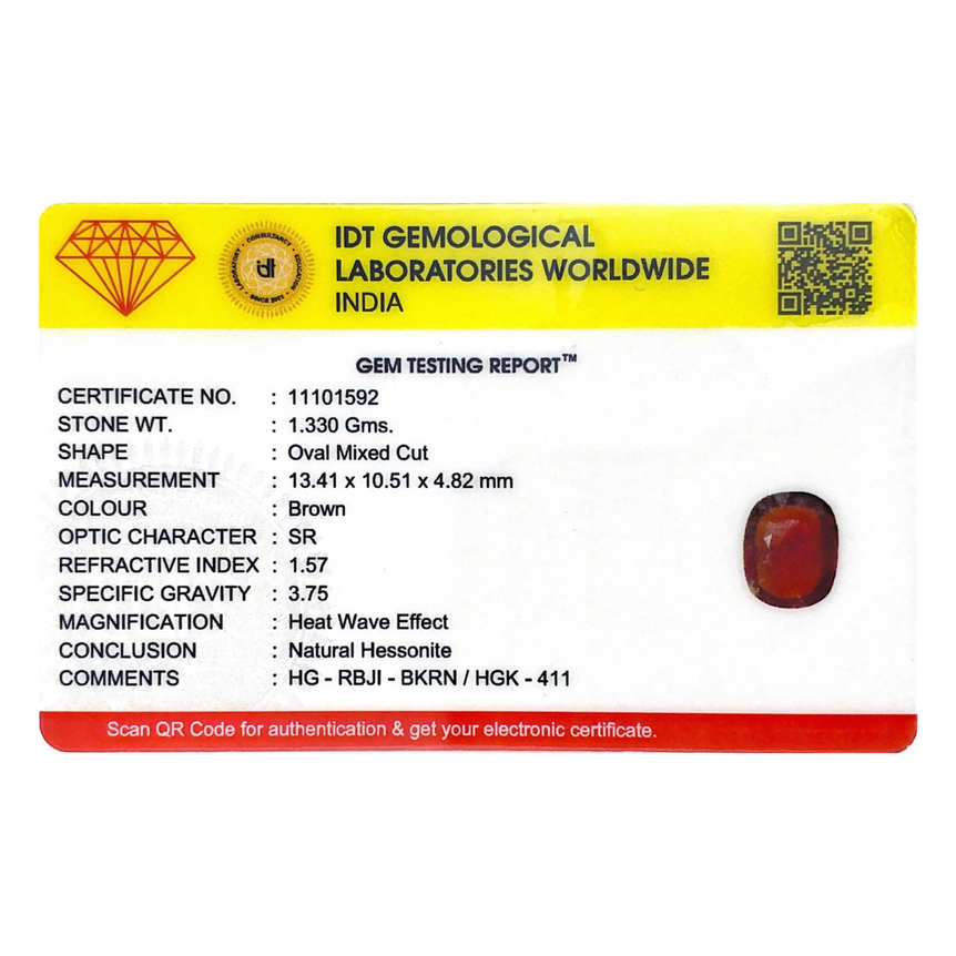 Hessonite (Gomed) - 6.65 Carat