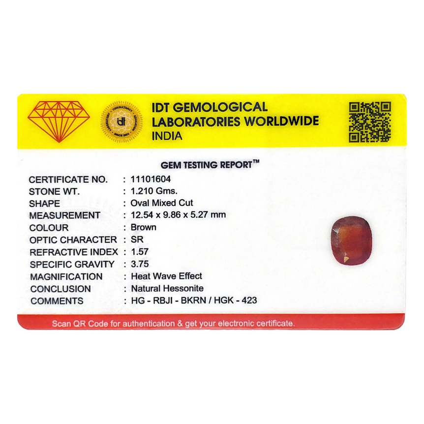 Hessonite (Gomed) - 6.05 Carat