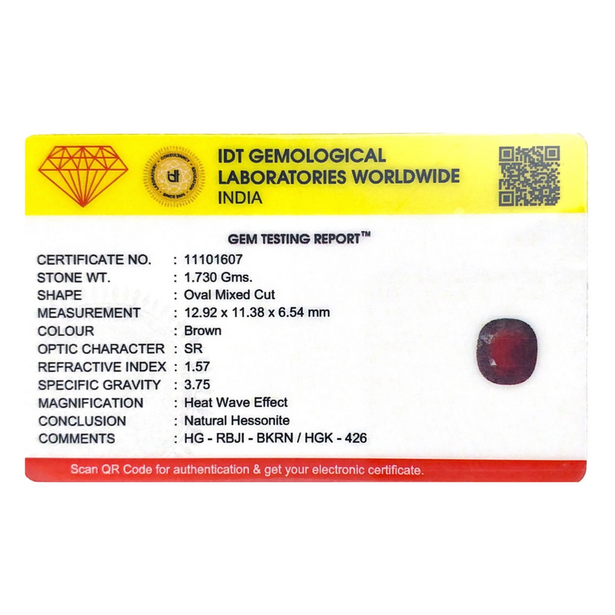 Hessonite (Gomed) - 8.65 Carat