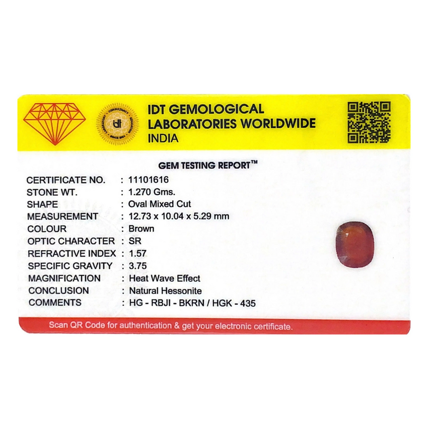 Hessonite (Gomed) - 6.35 Carat