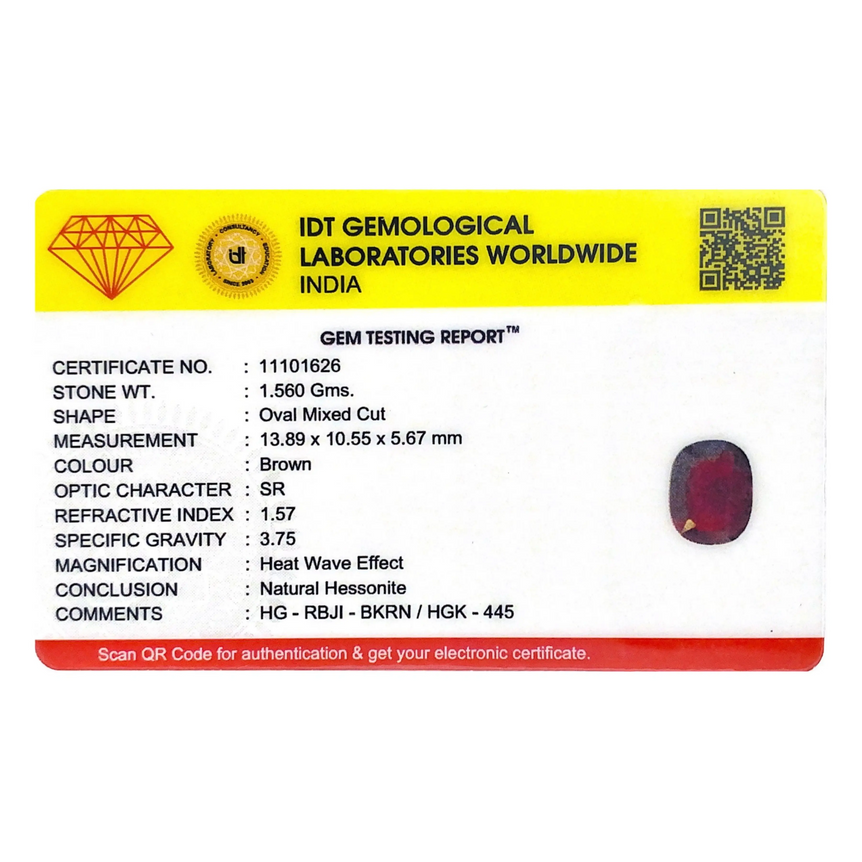 Hessonite (Gomed) - 7.8 Carat