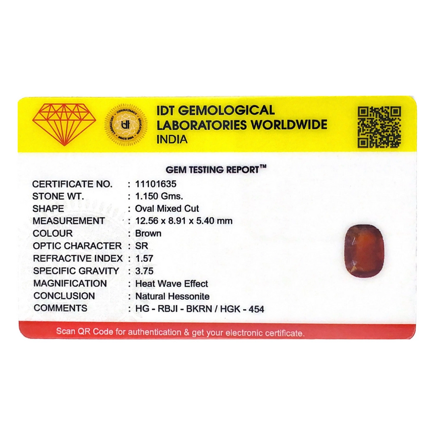 Hessonite (Gomed) - 5.75 Carat