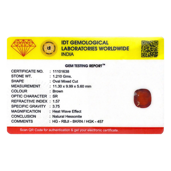 Hessonite (Gomed) - 6.05 Carat