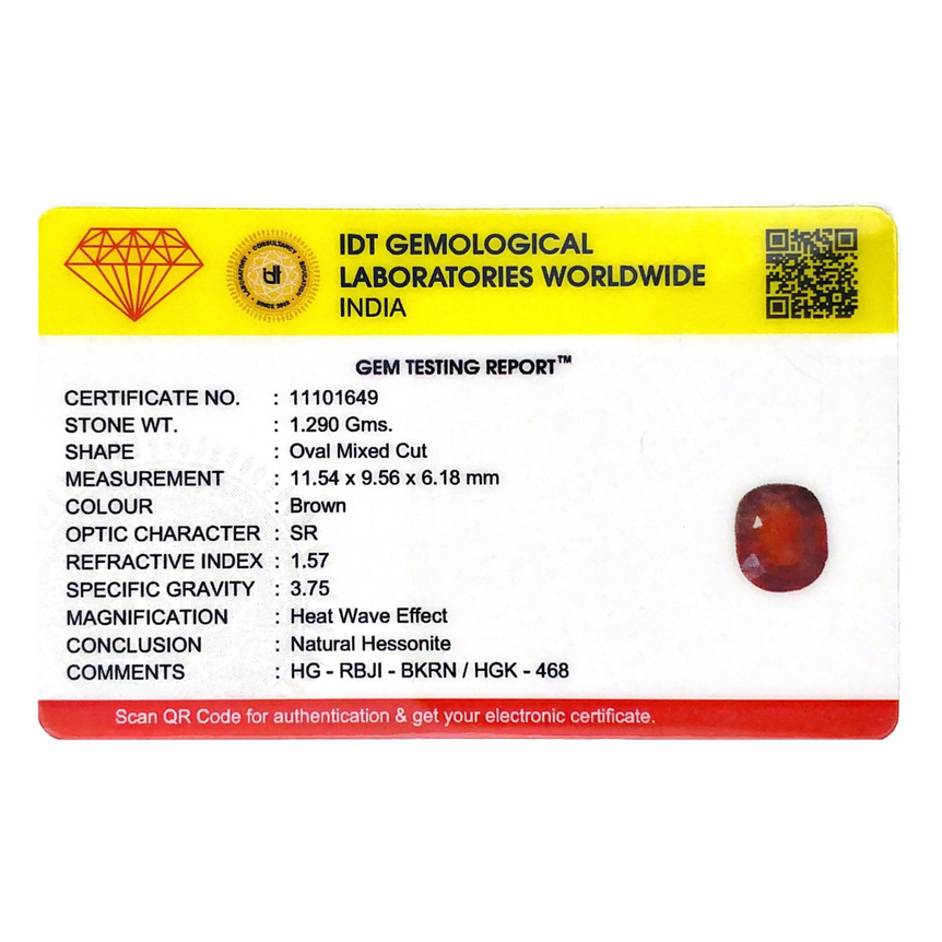 Hessonite (Gomed) - 6.45 Carat