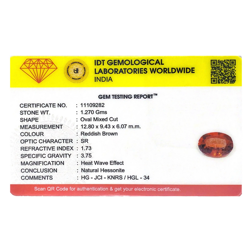 Hessonite (Gomed) - 6.35 Carat