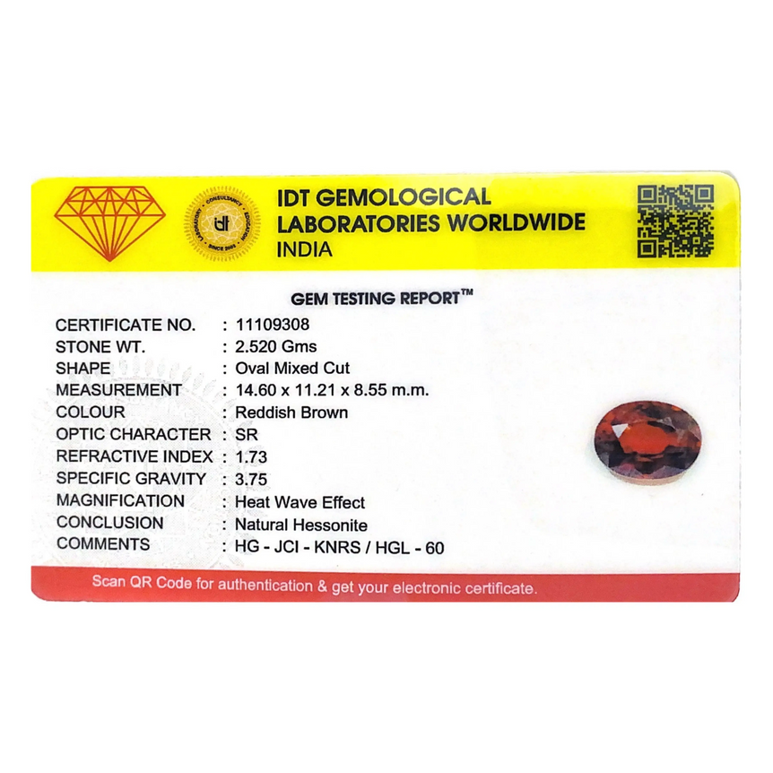 Hessonite (Gomed) - 12.6 Carat