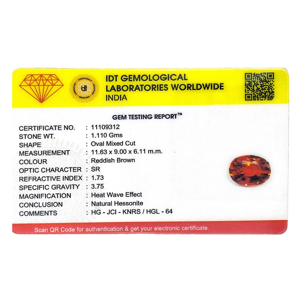 Hessonite (Gomed) - 5.55 Carat