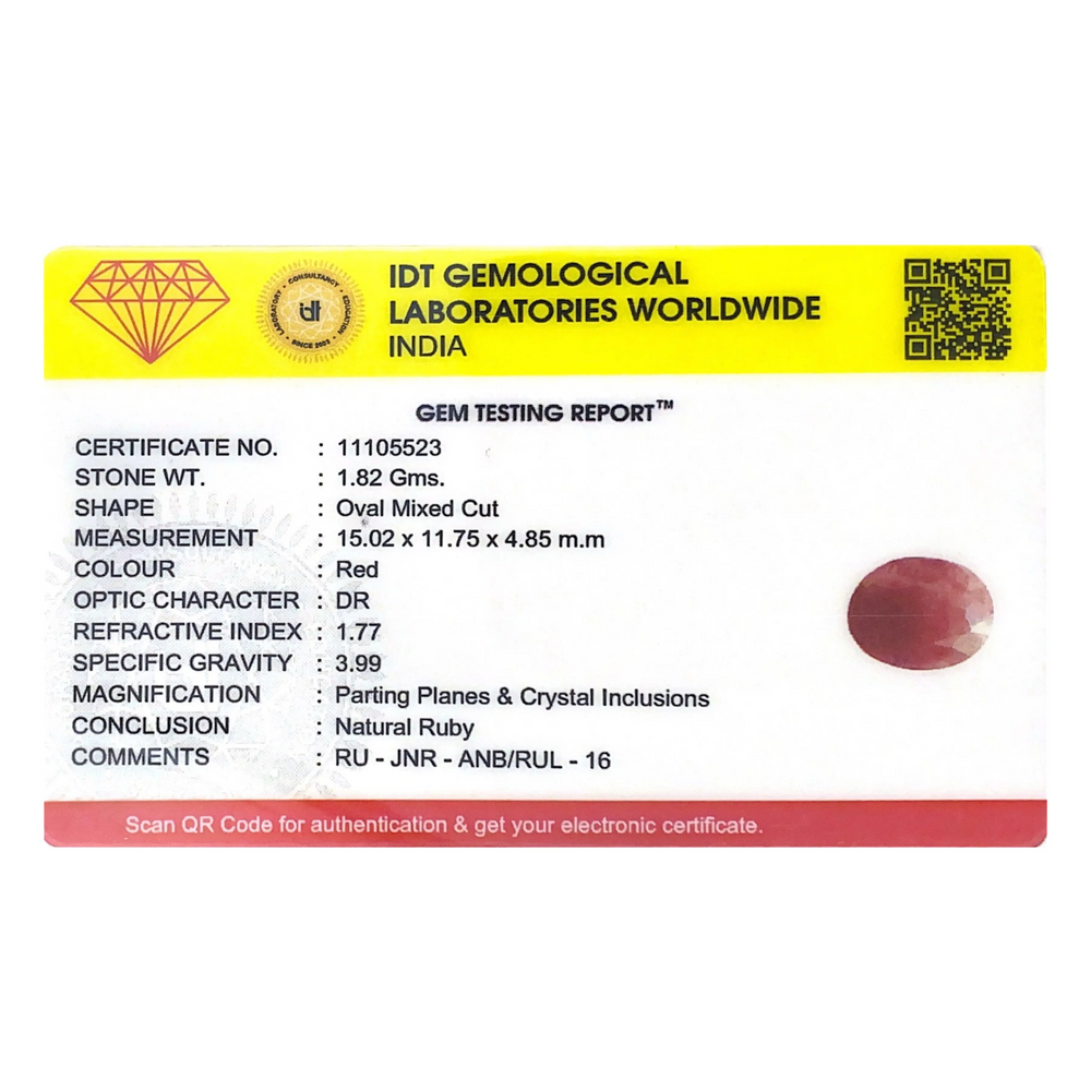 Indian Ruby - 9.1 Carat
