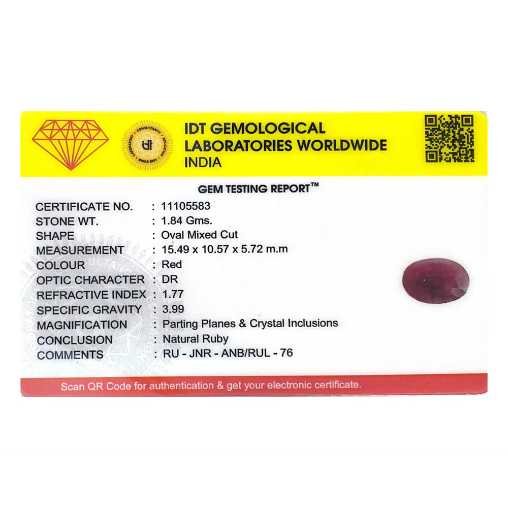 Indian Ruby - 9.2 Carat