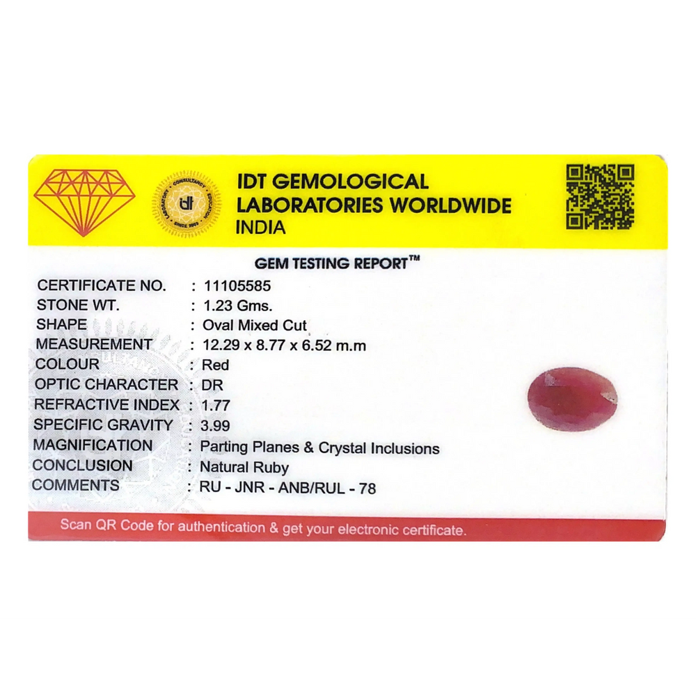 Indian Ruby - 6.15 Carat