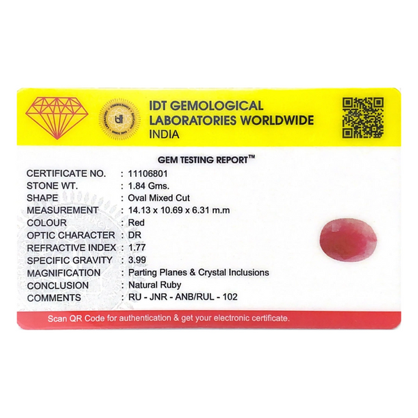 Indian Ruby - 9.2 Carat
