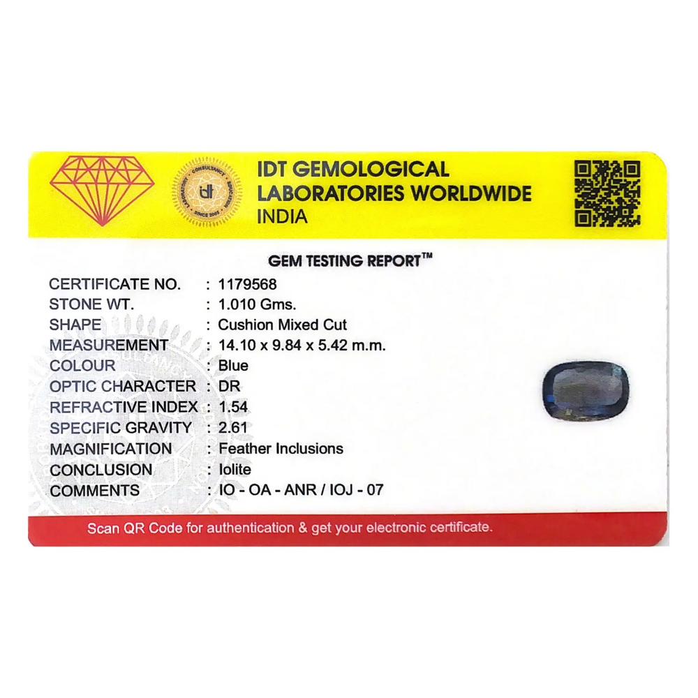 Iolite (Neeli) - 5.05 Carat - Pramogh