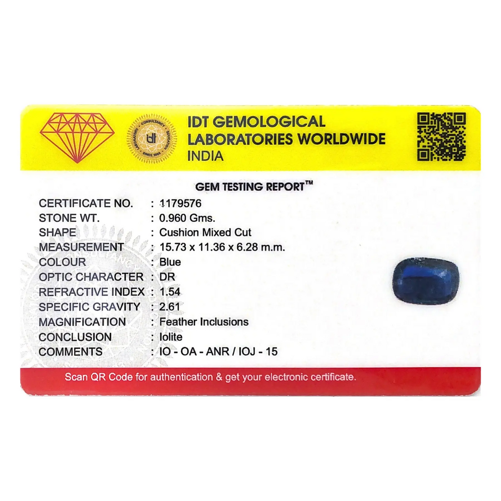 Iolite (Neeli) - 4.8 Carat - Pramogh