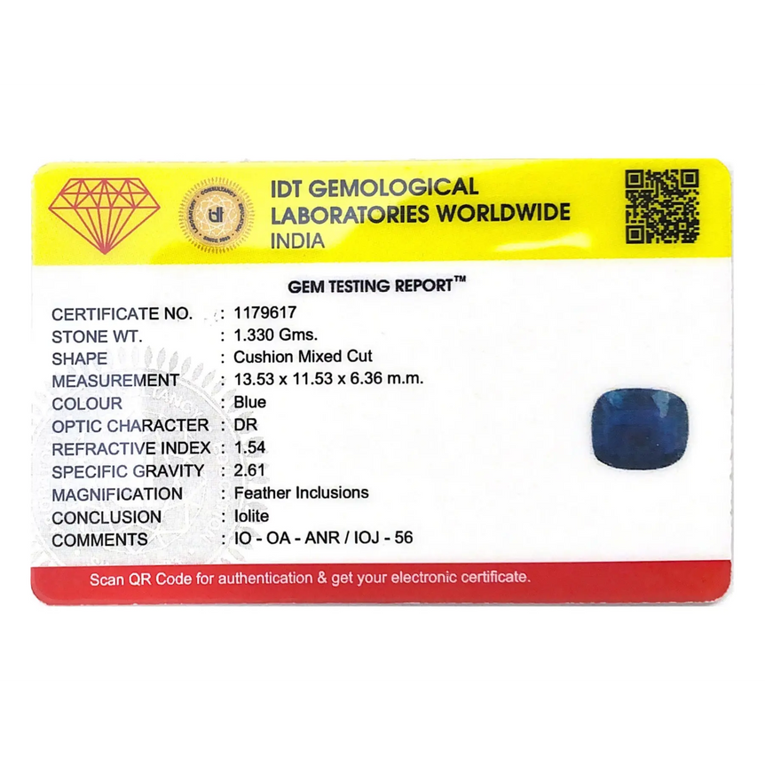 Iolite (Neeli) - 6.65 Carat - Pramogh