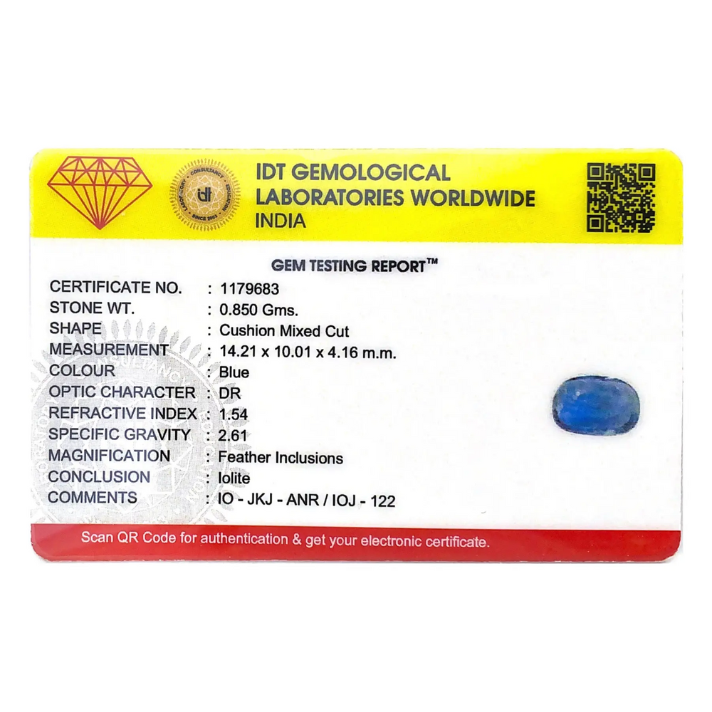 Iolite (Neeli) - 4.25 Carat - Pramogh