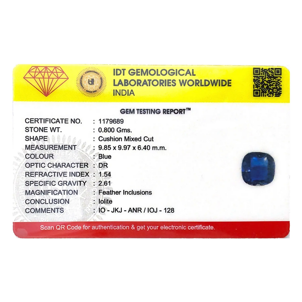 Iolite (Neeli) - 4 Carat - Pramogh