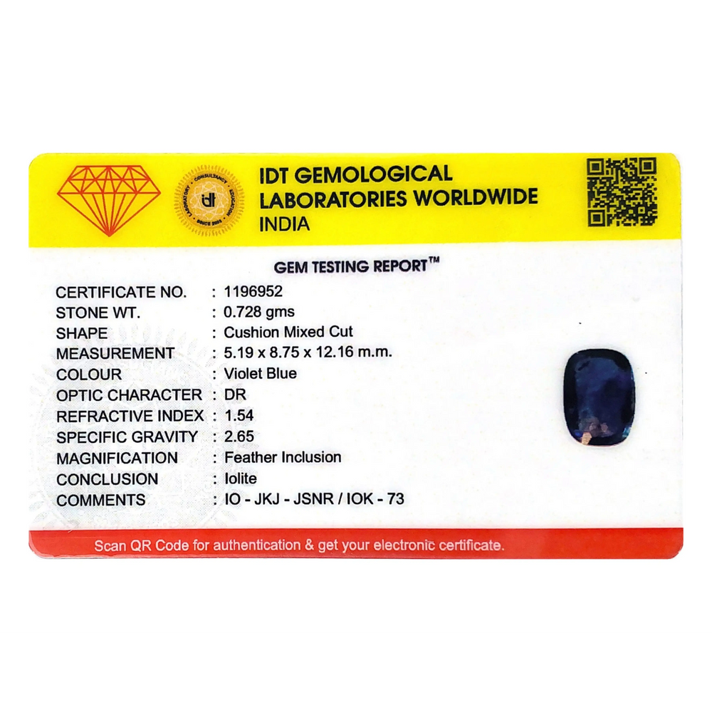 Iolite (Neeli)- 3.64 Carat