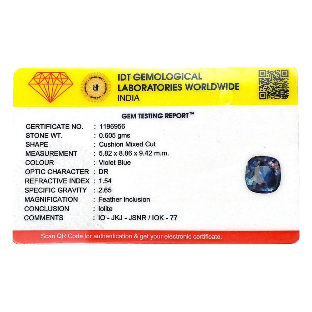 Iolite (Neeli)- 3.03 Carat