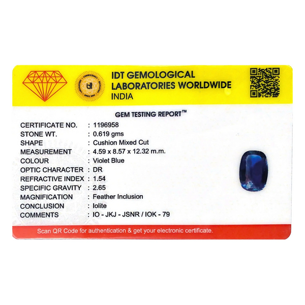 Iolite (Neeli)- 3.1 Carat
