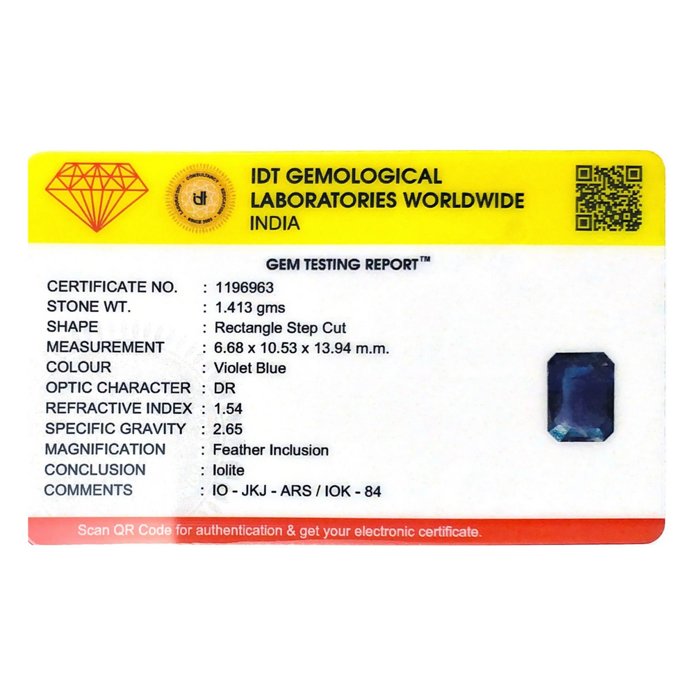 Iolite (Neeli)- 7.07 Carat