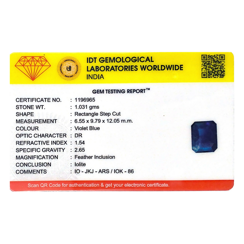 Iolite (Neeli)- 5.16 Carat