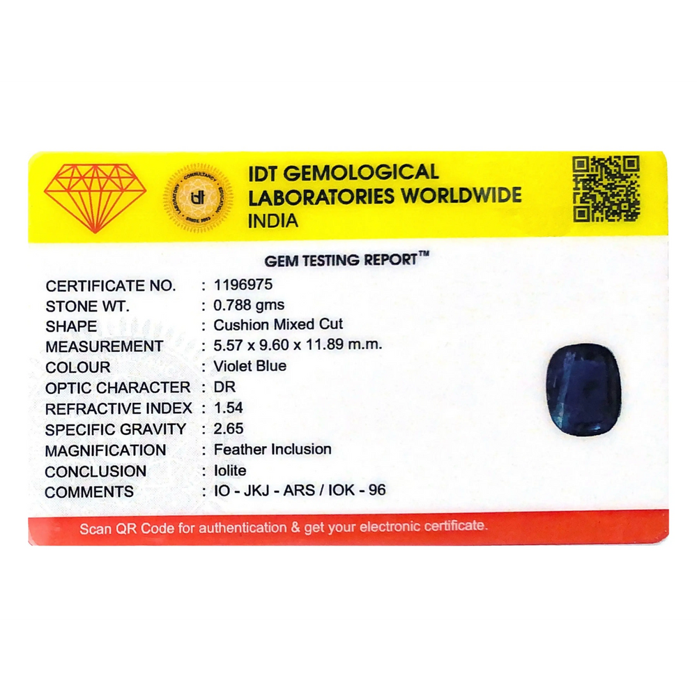 Iolite (Neeli)- 3.94 Carat