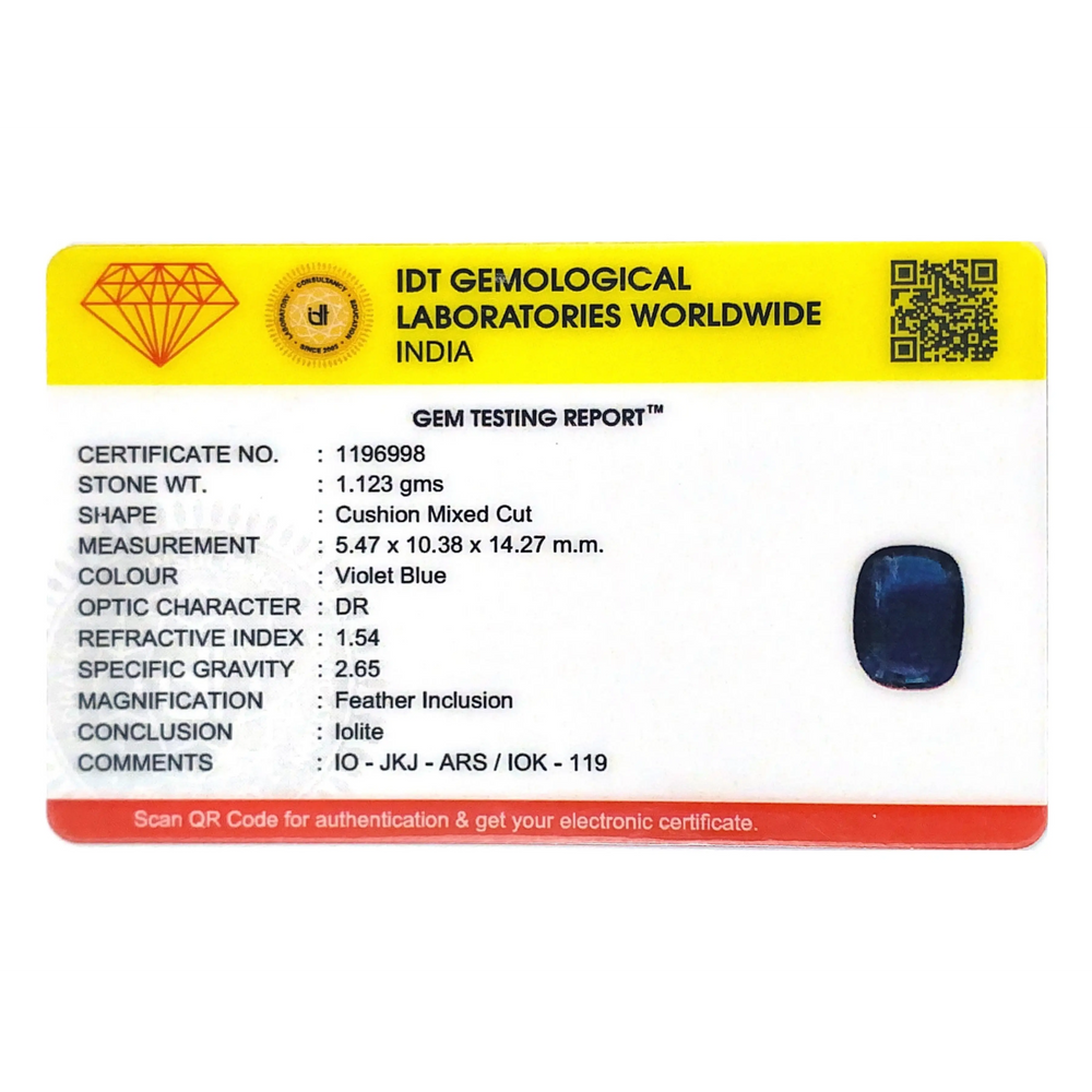 Iolite (Neeli)- 5.62 Carat