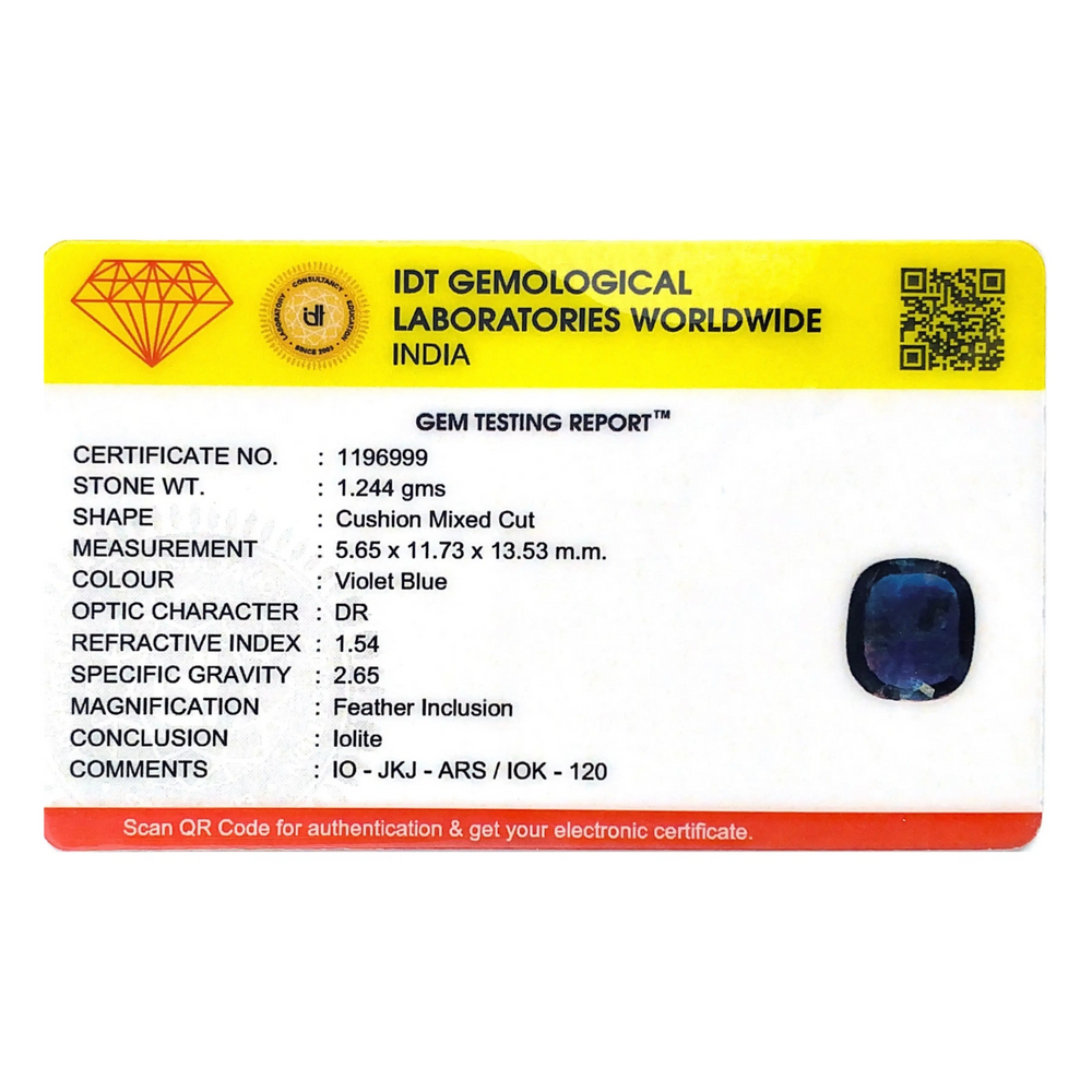 Iolite (Neeli)- 6.22 Carat
