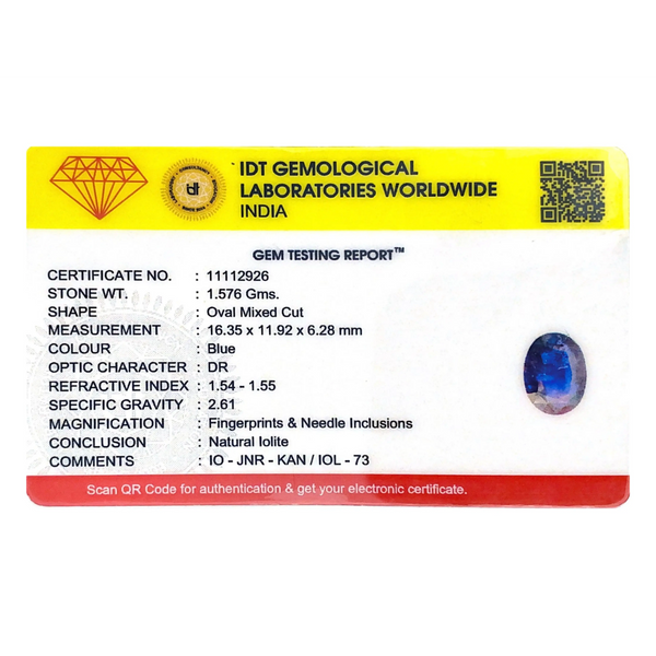 Iolite (Neeli) - 7.88 Carat