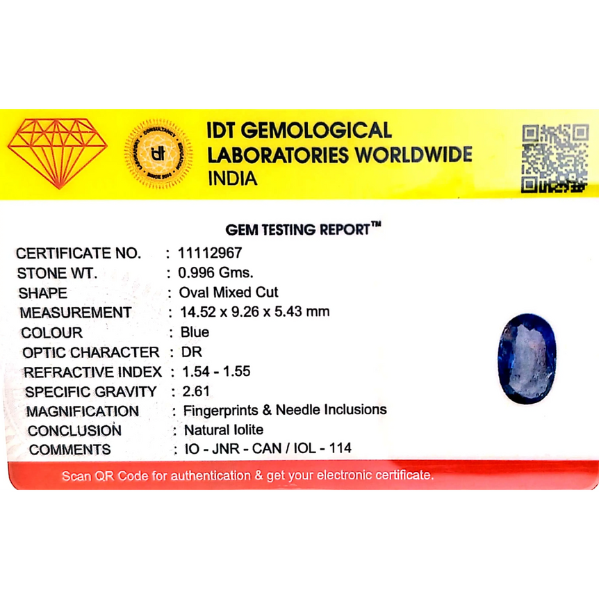 Iolite (Neeli) - 4.98 Carat