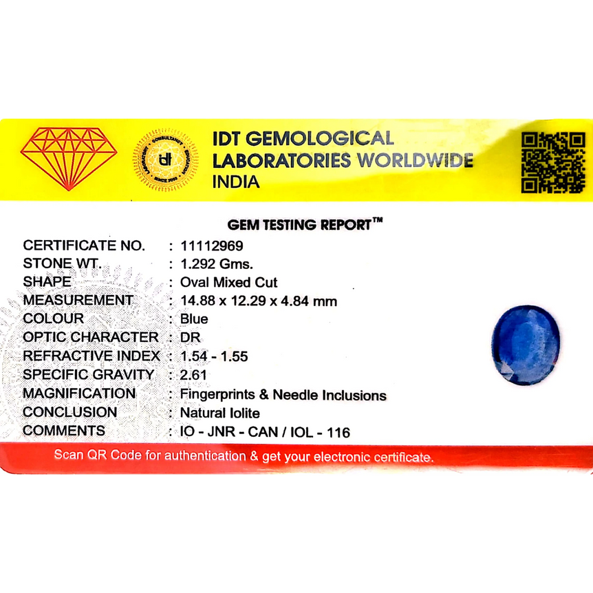 Iolite (Neeli) - 6.46 Carat