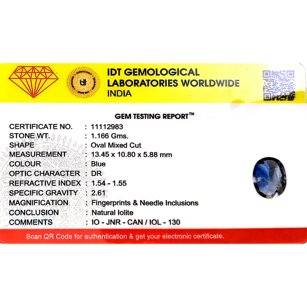 Iolite (Neeli) - 5.83 Carat