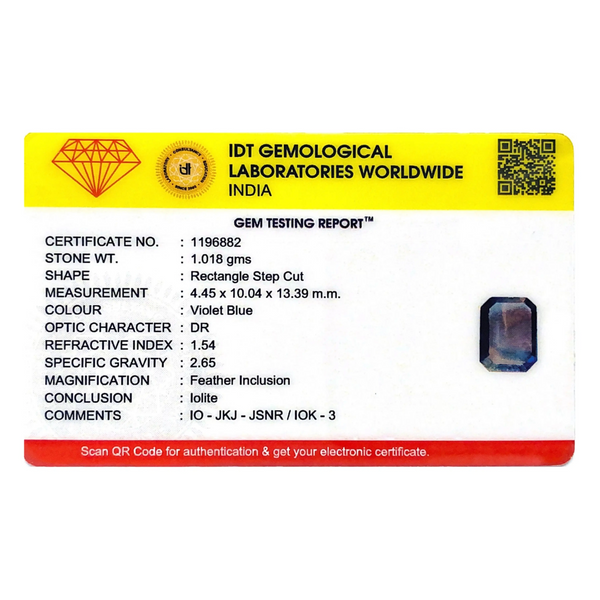 Iolite (Neeli)- 5.09 Carat