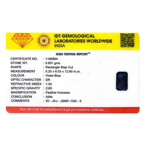 Iolite (Neeli)- 4.01 Carat