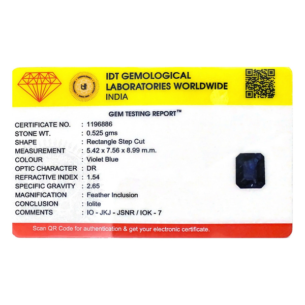 Iolite (Neeli)- 2.63 Carat