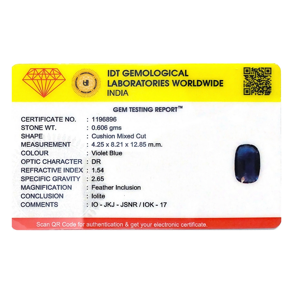 Iolite (Neeli)- 3.03 Carat